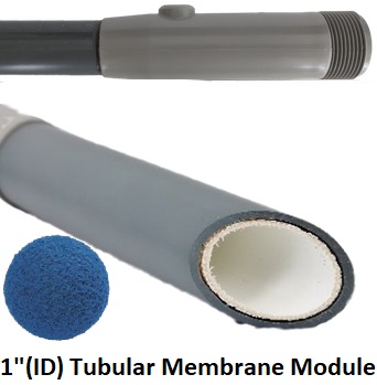 1" Tubular Rohrmembran Modul 1 Zoll PVDF 100kD or 120kDa KOCH Abcor FEG Plus 10-HFP-276-PVI 10-HFM-251-PVI 10-HFM-887-PVI Membranmodul